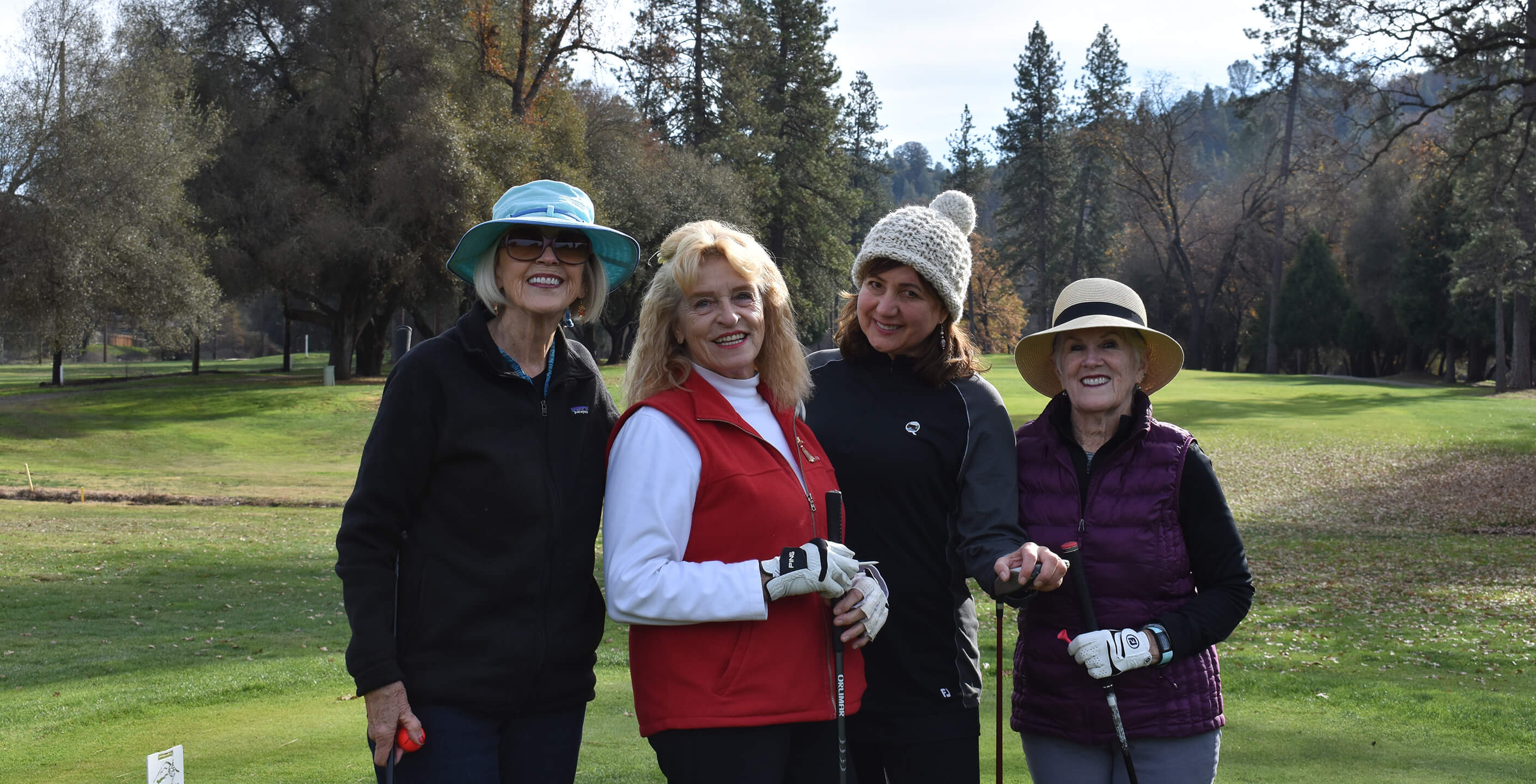 group of ladies on the course